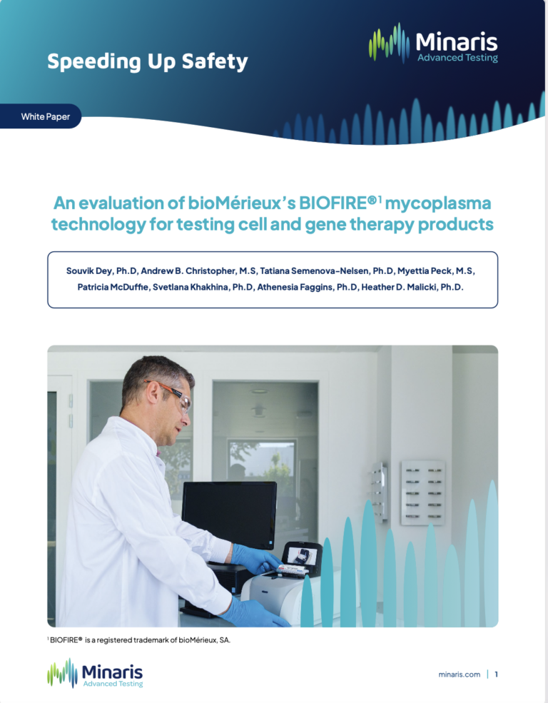 Minaris Speeding Up Safety _Evaluation of BioFire®️ Mycoplasma Technology